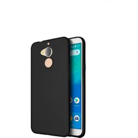 Jopus General Mobile Gm 8 Mat Premium Siyah Silikon Kılıf + Cam Ekran Koruyucu