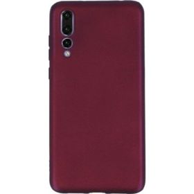 Jopus Huawei P20 Pro Mat Premium Bordo Silikon Kılıf