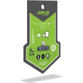 Jopus JO-IP06 Siyah ıPhone 7/8 Şarj ve Kulaklik Çoklayıcı Şarj Çevirici Aparat