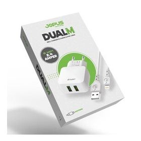 Jopus Universal Lightning Jo-du01 Dualm 2in1 2,4 A Beyaz Şarj Seti