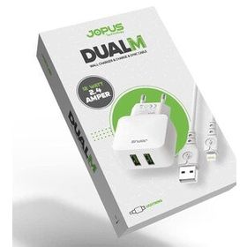 Jopus Universal Lightning Jo-du01 Dualm 2in1 2,4 A Beyaz Şarj Seti