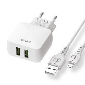Jopus Universal Micro Jo-du01 Dualm 2in1 2,4 A Beyaz Şarj Seti