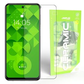 Jopus Xiaomi Redmi Note 9 Pro Note 9s CEK-129 Ceramic Clear Siyah Cep Telefonu Ekran Koruyucu