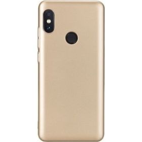 Jopus Xioami Mi A2 Mat Premium Gold Silikon Kılıf + Cam Ekran Koruyucu