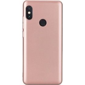 Jopus Xioami Mi A2 Mat Premium Gold Silikon Kılıf + Cam Ekran Koruyucu