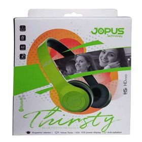 Jopus Yeşil Kablosuz Kulak Üstü Bluetooth Kulaklık