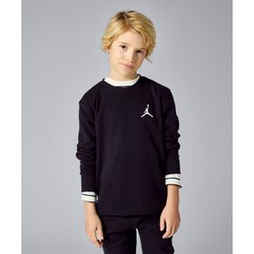 Jordan 95C578-023 Siyah Essentials Fleece Crewneck Sweatshirt Çocuk Sweatshirt