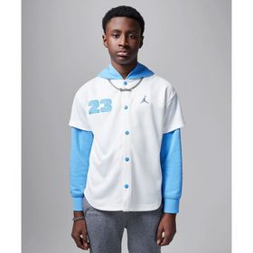 Jordan 95D542-782 Beyaz Hooded Jumpman Baseball Pullover Çocuk Sweatshirt