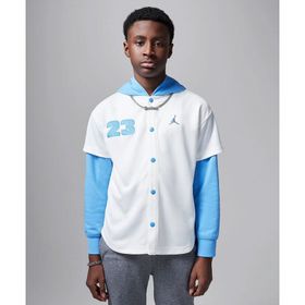 Jordan 95D542-782 Beyaz Hooded Jumpman Baseball Pullover Çocuk Sweatshirt