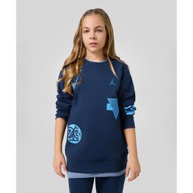 Jordan 95D545-U90 Lacivert See Me Shine Crew Çocuk Sweatshirt