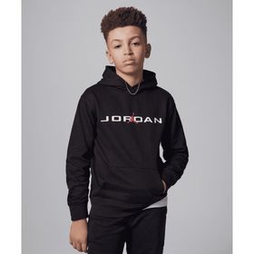 Jordan 95D744-023 Baseline French Terry Pullover Hoodie Siyah Erkek Çocuk Sweatshirt