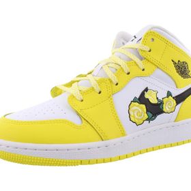 Jordan AV5174-700 1 Mid Dynamic Yellow Floral Kadın Spor Ayakkabı