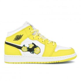 Jordan AV5174-700 1 Mid Dynamic Yellow Floral Kadın Spor Ayakkabı