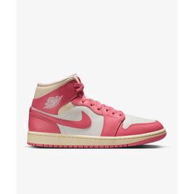 Jordan BQ6472-109 Pembe Air 1 Mid Kadın Sneaker