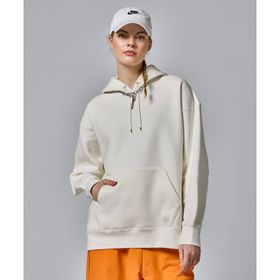 Jordan FB5110-133 Beyaz Flight Fleece Satin-Lined Pullover Hoodie Kadın Sweatshirt