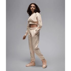 Jordan FV7059-838 Flight Fleece Bej Kadın Eşofman Altı