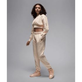 Jordan FV7059-838 Flight Fleece Bej Kadın Eşofman Altı