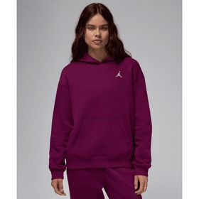 Jordan FV7071-610 Bordo Brooklyn Fleece Pullover Hoodie Kadın Sweatshirt