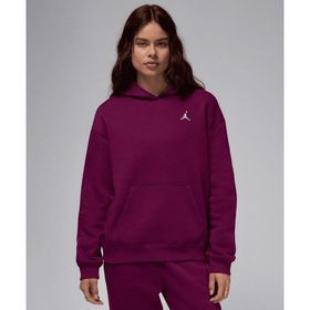 Jordan FV7071-610 Bordo Brooklyn Fleece Pullover Hoodie Kadın Sweatshirt