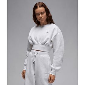 Jordan FV7152-051 Beyaz Flight Fleece Cropped Sweatshirt Kadın Sweatshirt