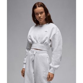 Jordan FV7152-051 Beyaz Flight Fleece Cropped Sweatshirt Kadın Sweatshirt