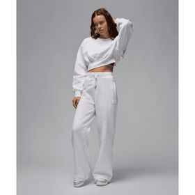 Jordan FV7155-051 Beyaz Flight Fleece Open-Hem Sweatpants Kadın Eşofman Altı