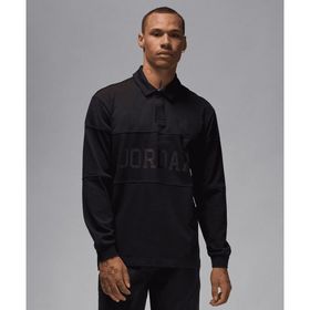 Jordan FV7261-010 Essentials Long-Sleeve Rugby Top Siyah Erkek Sweatshirt