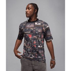 Jordan HQ8946-010 Siyah Brooklyn Printed Erkek Tişört