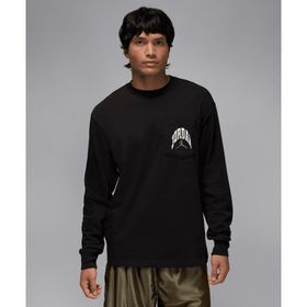 Jordan HV4567-010 Siyah Brooklyn Realtree Long-Sleeve Pocket Crew Neck Erkek Sweatshirt