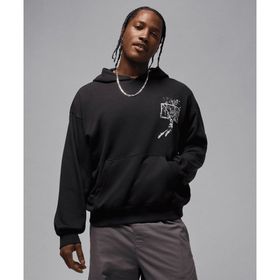 Jordan IF5853-010 Siyah Brooklyn Oversized Pullover Hoodie Erkek Sweatshirt