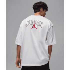 Jordan II2344-100 Beyaz Brooklyn Oversized Short-Sleeve Crew Erkek Tişört