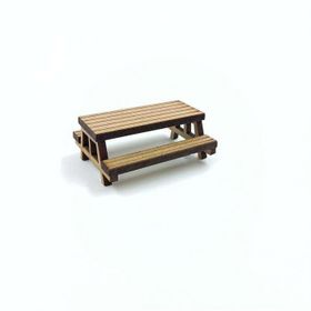 Jordania AP100 Ahşap Piknik Bank 1/100 Maket