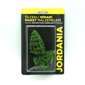 Jordania JE03P-126120 Açık Yeşil 1:50 12 cm 2'li Maket Ağaç