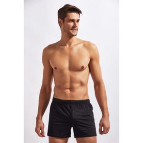 Josejuan 3400 Siyah Pamuk Örme Penye Erkek Boxer