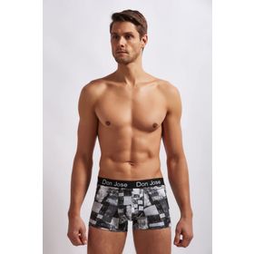 Josejuan 5402 Desen 22 Baskılı Koton Likralı Erkek Boxer