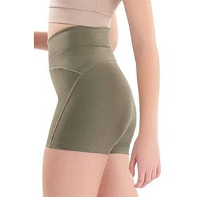 Josejuan 7500 Haki Spor Toparlayıcı Sıkılaştırıcı Yüksek Bel Kadın Şort