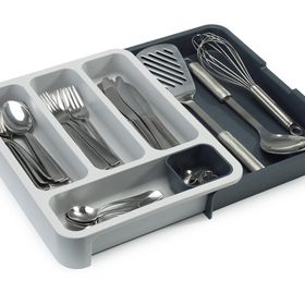 Joseph Joseph 85042 JJ Koyu Gri DrawerStore Genişleyen Çatal Bıçak Düzenleyici