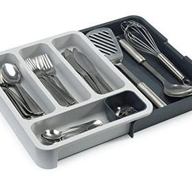 Joseph Joseph 85042 JJ Koyu Gri DrawerStore Genişleyen Çatal Bıçak Düzenleyici