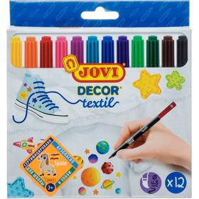 Jovi 12 Renk Dekoratif Tekstil Kalemi