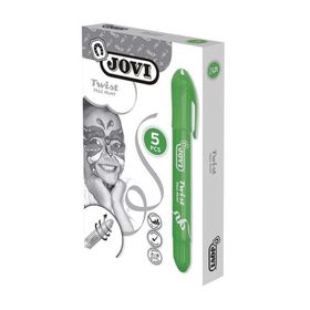 Jovi Twist Stick 5'li Koyu Yeşil Yüz Boyama Kalemi