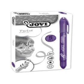 Jovi Twist Stick 5'li Mor Yüz Boyama Kalemi