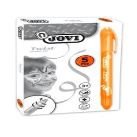 Jovi Twist Stick 5'li Turuncu Yüz Boyama Kalemi