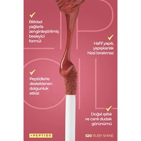Jowe Professional 520 Ruby Shine Peptide İçerikli Bakım Yapan Lip