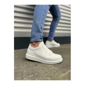 Joy Ayakkabı JY151 Boost Bağcıklı Cilt CBT Beyaz Erkek Günlük Ayakkabı