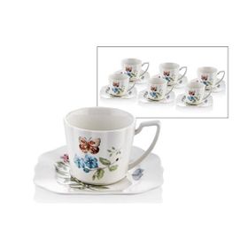 Joy Carmen 1JYC-107 Butterfly Serisi 6 Kişilik 220 cc Çay Fincanı