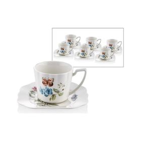 Joy Carmen 1JYC-107 Butterfly Serisi 6 Kişilik 220 cc Çay Fincanı