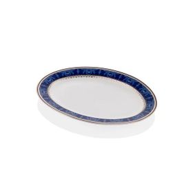 Joy Carmen Blue Banube 20x14 cm Küçük Kayık Tabak
