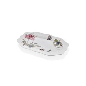 Joy Carmen Butterfly Serisi 35 cm Büyük Boy Oval Tabak