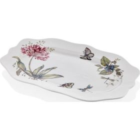 Joy Carmen Butterfly Serisi 35 cm Büyük Boy Oval Tabak