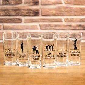 Joy Glass 6'lı İçelim Rakı Seti